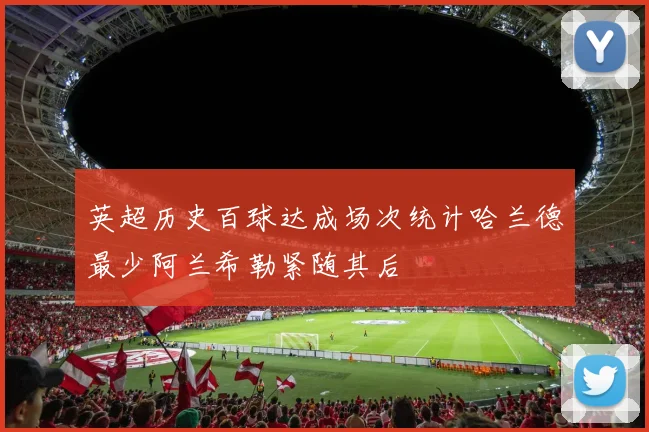 英超历史百球达成场次统计哈兰德最少阿兰希勒紧随其后